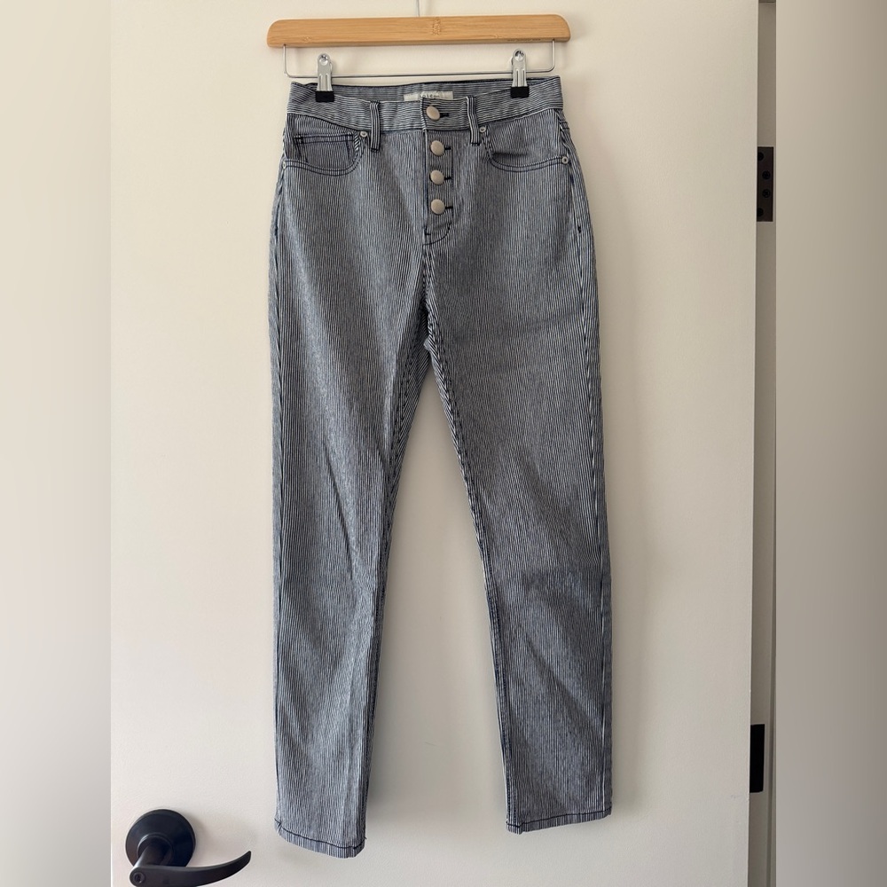 Joie High Rise Pinstripe Jeans